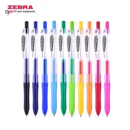 Zebra Gel Pen Kokoro 0.5 mm 12pcs Warna | Pulpen Gel Warna | Smooth Writing | Original